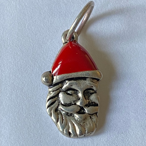 Christmas Charms, Tree, Bell, Wreath, Santa, NO markings for Sterling or 925 !! - Picture 2 of 8